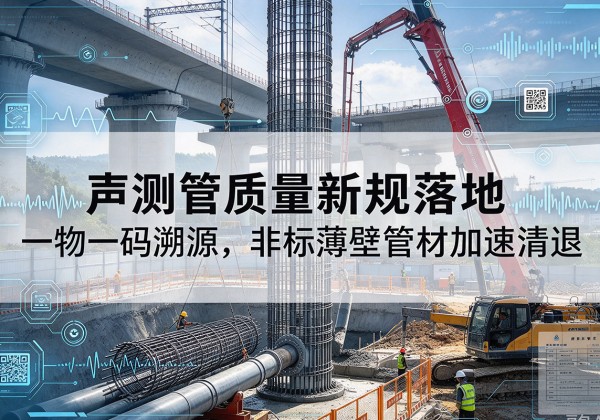 连州声测管质量新规落地，一物一码溯源，非标薄壁管材加速清退